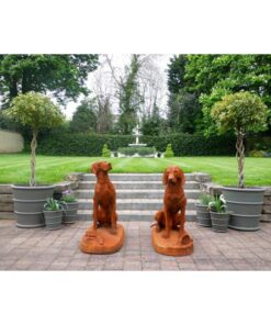 Rusty Pair of Gun Dogs D8839 (2)