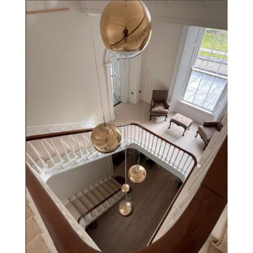 Set of 5x Gold Pendant Ceiling Lights KAS814 (6)