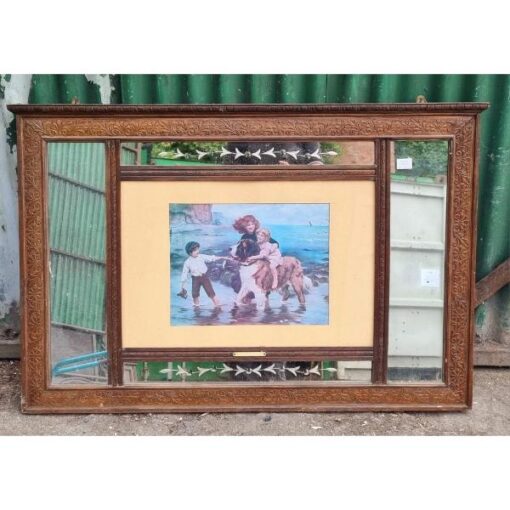 Ornate Mirror with Integrated Print KAS830 (5)