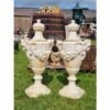 Tall Cast Iron Urn with Lid H356 (1)