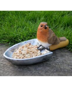 Bird Feeder Robin on Spade D7536(5)