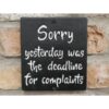Deadline for Complaints D11209