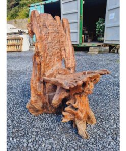 Handmade Carved Wooden Chair KAS842 (2)