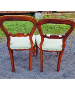 Pair of Balloon Back Chairs KAS862 (7)
