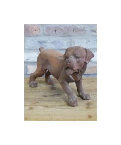 Small Cast Iron Rusty Dog D11481(1)