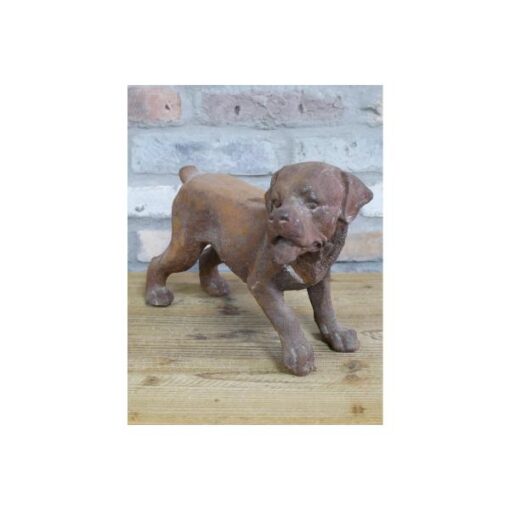 Small Cast Iron Rusty Dog D11481(1)