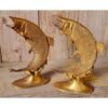 Fish Statues - Brass - Pair KAS901 (1)