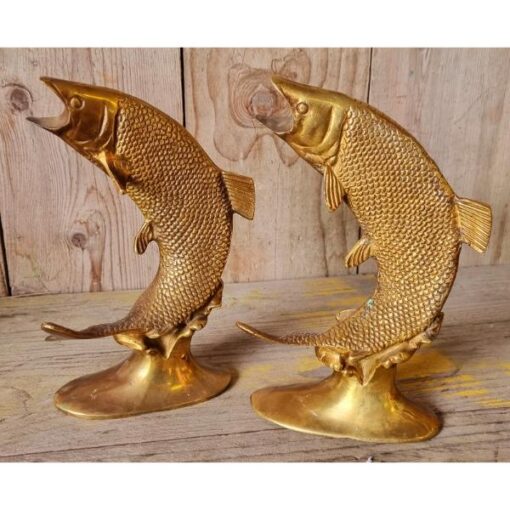 Fish Statues - Brass - Pair KAS901 (1)