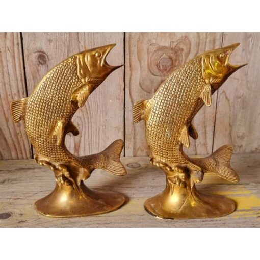 Fish Statues - Brass - Pair KAS901 (2)