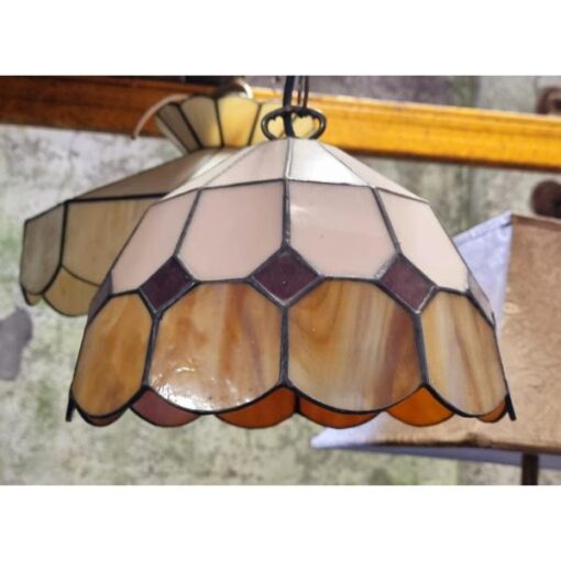Leaded Glass Shade - Orange - KAS881 (1)