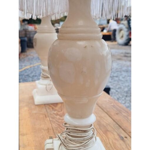 Pair of Lamps - Marble Base KAS884 (3)