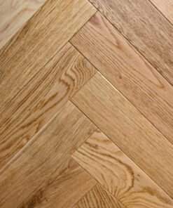 Sierra Rustic Oak Herringbone Lacquered