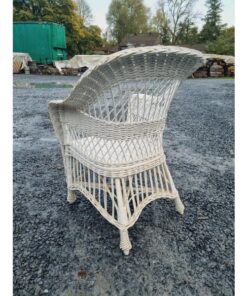 Wicker Chair - White KAS906 (2)