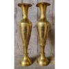 Pair of Engraved Brass Vases KAS922 (1)