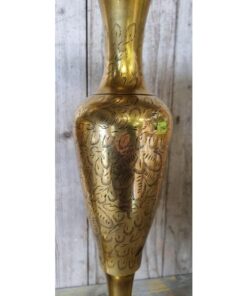 Pair of Engraved Brass Vases KAS922 (2)