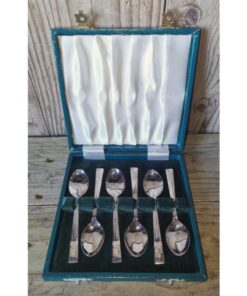 Set of 6 Silver Plate Teaspoons KAS942 (1)