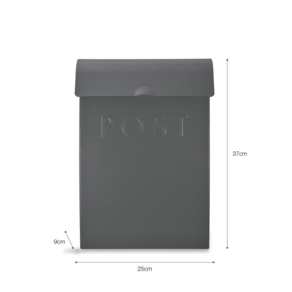 Classic Post box with Lock Charcoal GT-64 (9)