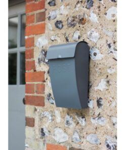 Classic Post box with Lock Charcoal gt-64 (1)