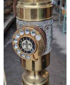 Floor Standing Brass Rotary Telephone KAS1027 (2)