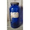 Medicine Jar Blue Glass P.J. Ryan Mountrath KAS957 (1)