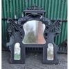 Ornate 3 Mirror Panel Black KAS997 (1)
