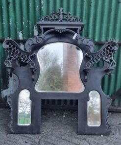 Ornate 3 Mirror Panel Black KAS997 (1)