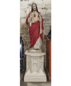 Sacred Heart Statue and Plinth KAS1041 (1)