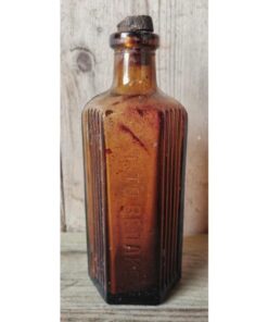 Vintage Bottle Brown Glass KAS960 (1)