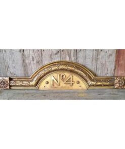 Heavy Brass Door Number Plate No. 4 KAS1070 (1)