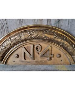 Heavy Brass Door Number Plate No. 4 KAS1070 (3)