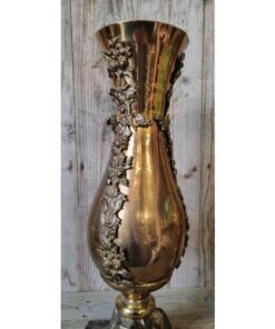 Pair of Heavy Brass Vases KAS1057 (2)