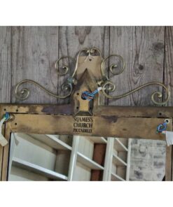 Brass Framed Mirror St James Church Piccadilly KAS1223 (2)