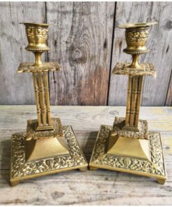 Ornate Brass Candle Holders KAS1221 (1)