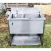 Stainless Steel double Sink Unit KAS1169 (1)