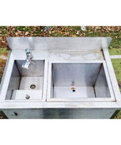 Stainless Steel double Sink Unit KAS1169 (2)