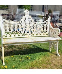 Bench Cast Iron Ornate H413 (1)