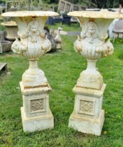 Roman Urns and Pedestals Pair H407 (1)