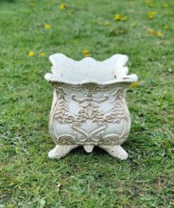 Small Square Planter Cast Iron H456 (1)