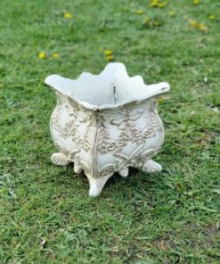 Small Square Planter Cast Iron H456 (2)