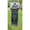 Cast Iron Pillar Post box Black CH R 1702B B (1)