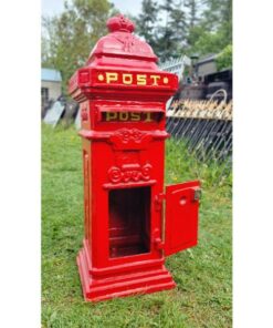 Cast Iron Pillar Post box Red CH R 1702B R (2)