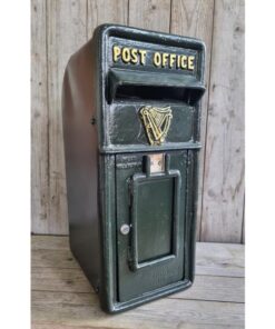 Cast Iron Post Box Large Big Harp Dark Green CH R MB04 DG (1)