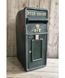 Cast Iron Post Box Large Small Harp Dark Green CH R MB05 DG (1)
