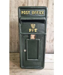 Cast Iron Post Box Large Small Harp Dark Green CH R MB05 DG (2)