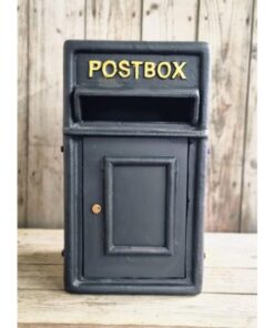 Post Box Small Cast Iron Black Insert CH R MB10 B (1)