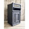 Post Box Small Cast Iron Black Insert CH R MB10 B (2)