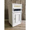 Post Box Small Cast Iron White Insert CH R MB10 W (2)