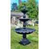 Three Tier Fountain Cast Iron Black CH R 5700 (1)