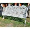 1. Bench Cast Iron Crown Large White CH R 714 W (1)