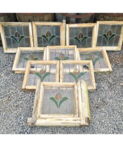 Stained Glass Panels Set of Ten KAS1276 (1)